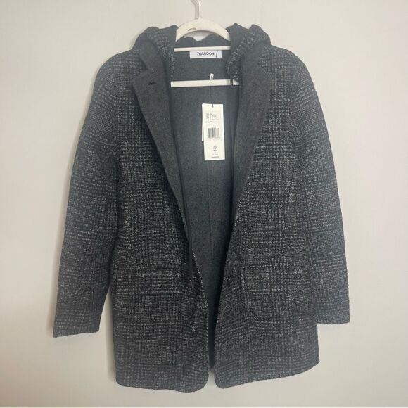 Thakoon Wool Blend Hooded Coat NWT Size Small - Picture 5 of 13